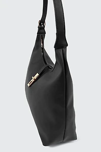 Large Faux Leather Tote Bag