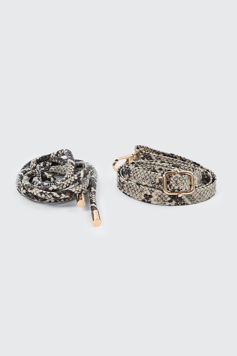 Knotted Handle Shoulder Bag with Crossbody Strap