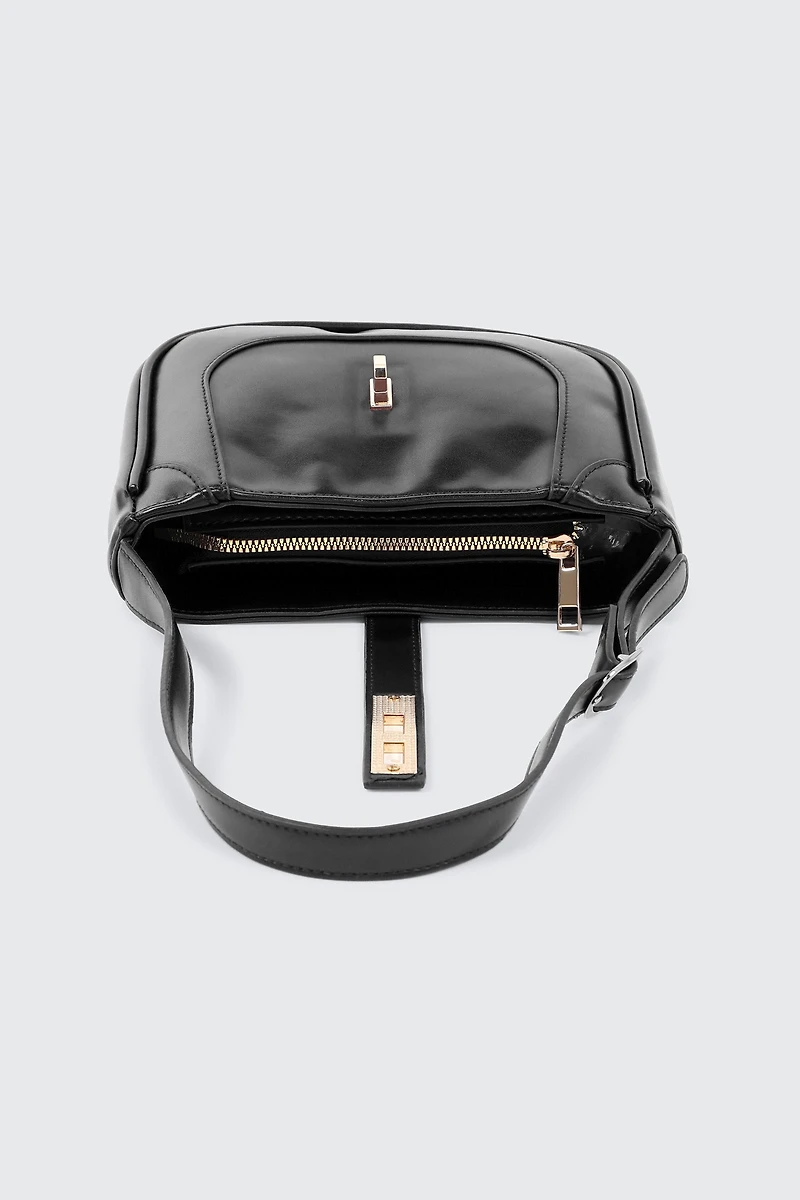 Turn Lock Shoulder Bag