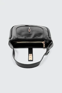 Turn Lock Shoulder Bag