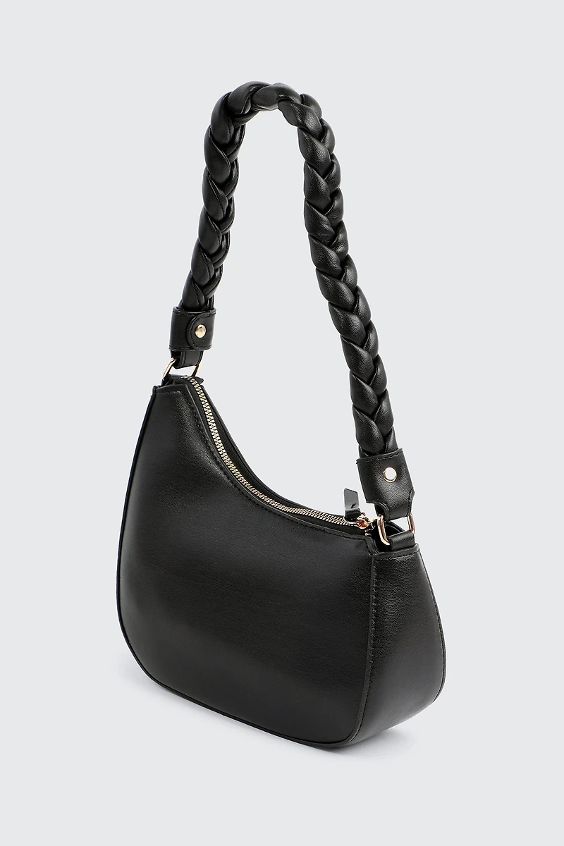 Sac baguette à anse tressée