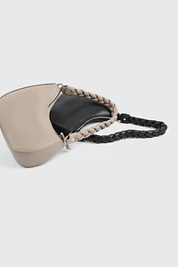 Braided Strap Baguette Bag
