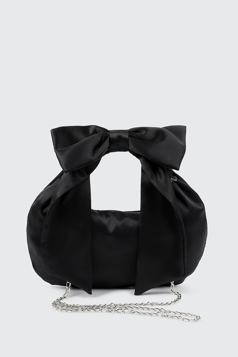 Satin Bow Handbag