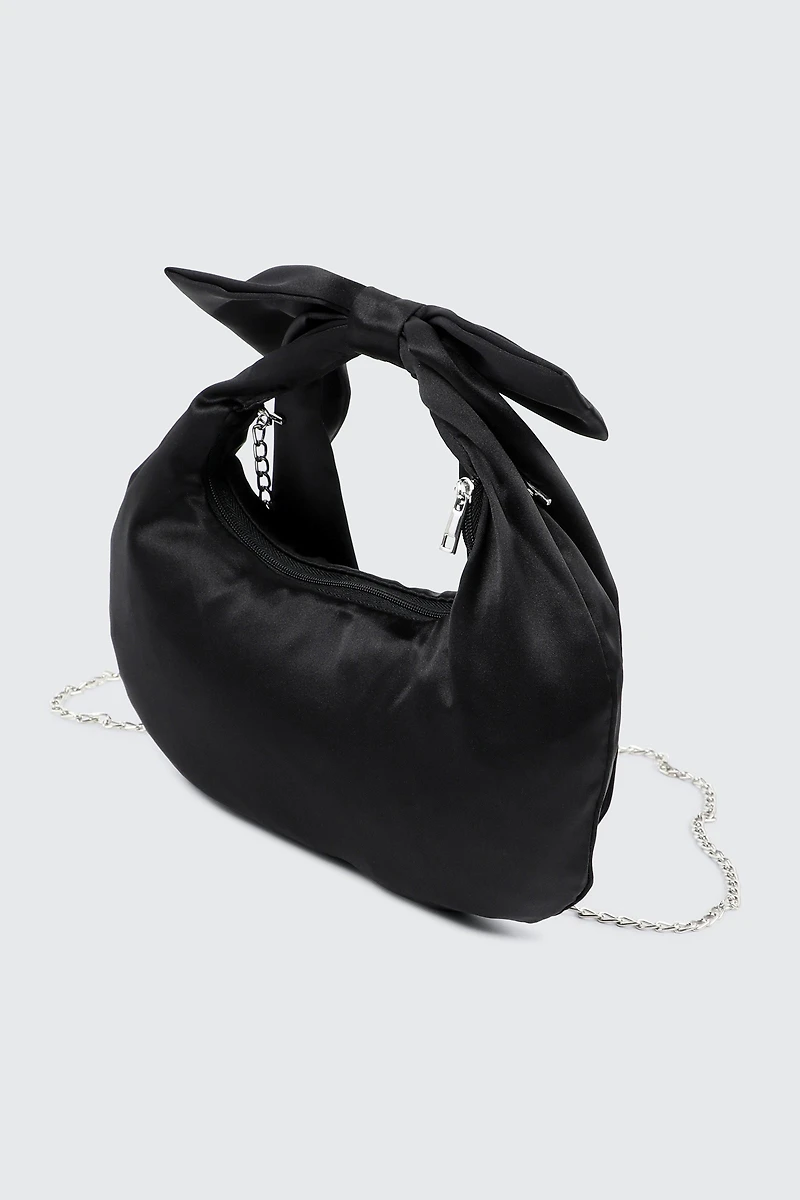 Satin Bow Handbag