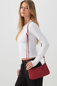 Knotted Handle Shoulder Bag with Crossbody Strap