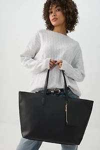 Large Tote Bag with Coin Purse