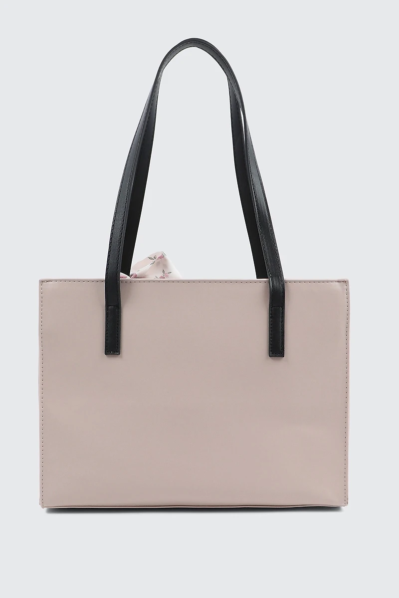 Quilted Structured Tote Bag