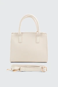Square Handbag with Padlock Detail