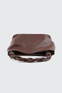 Braided Top Handle Shoulder Bag