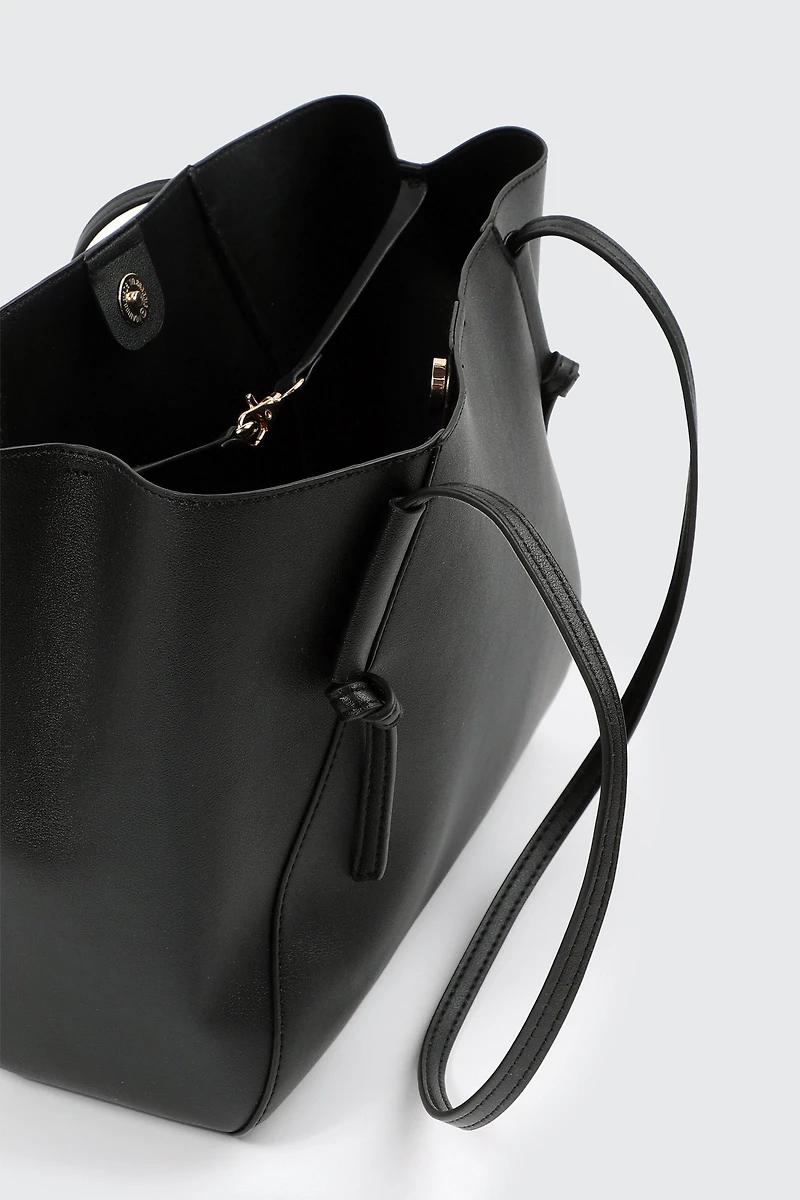 Faux Leather Tote Bag