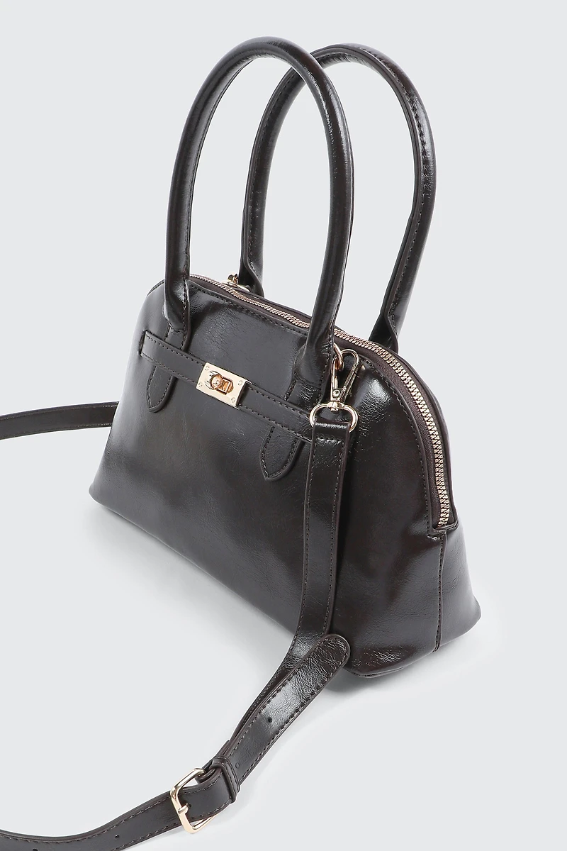 Faux Leather Tote Bag