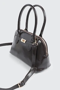 Faux Leather Tote Bag