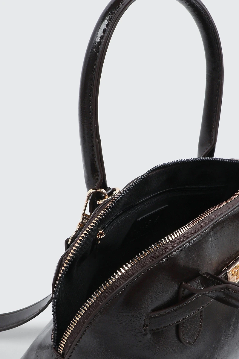 Faux Leather Tote Bag