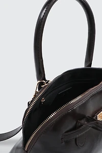 Faux Leather Tote Bag