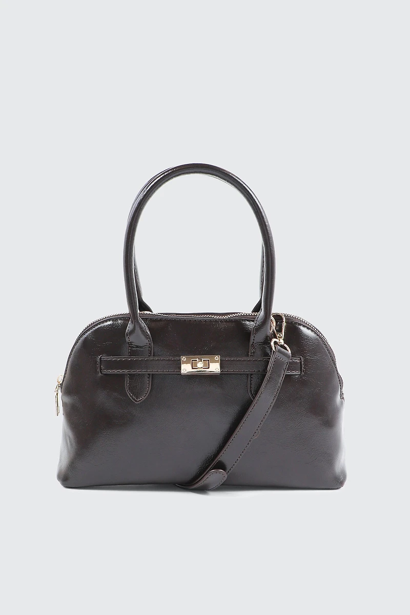 Faux Leather Tote Bag
