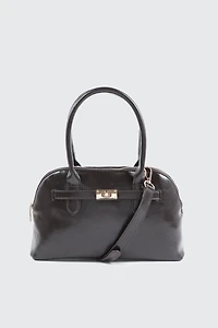 Faux Leather Tote Bag