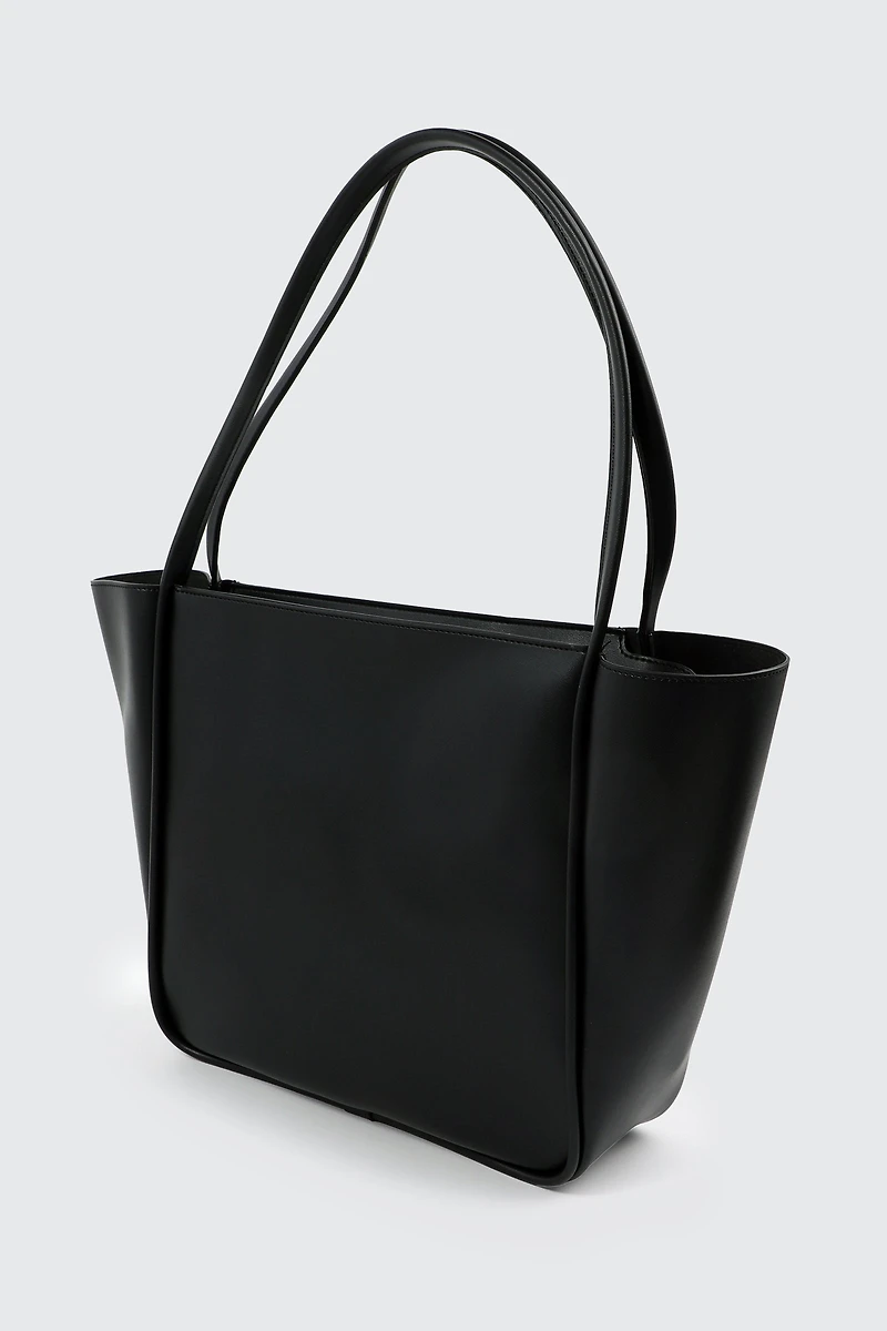 Faux Leather Tote Bag