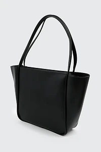 Faux Leather Tote Bag