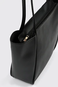 Faux Leather Tote Bag