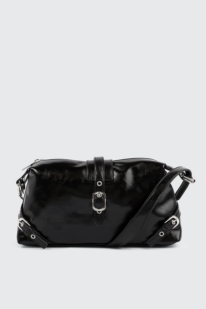 Baguette Bag with Buckle Details