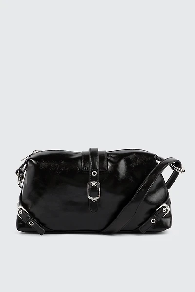 Baguette Bag with Buckle Details