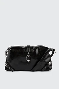 Baguette Bag with Buckle Details