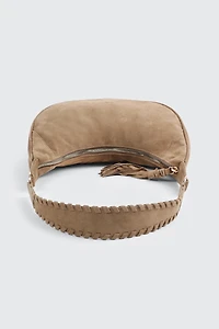 Sac d'épaule en faux suède