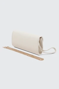Faux Leather Envelope Clutch
