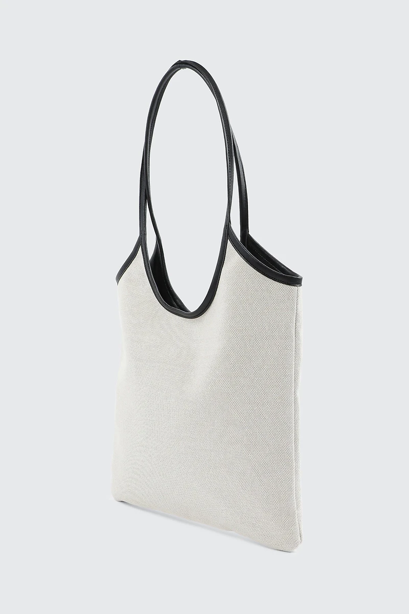 Piped Trim Tote Bag