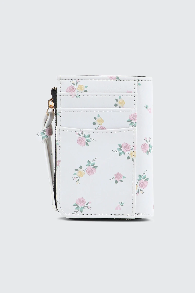 Compact Faux Leather Wallet