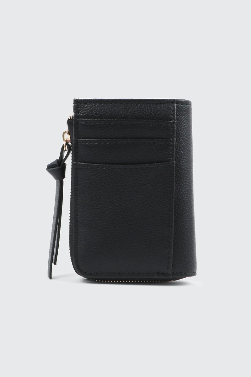 Compact Faux Leather Wallet