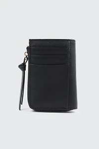 Compact Faux Leather Wallet