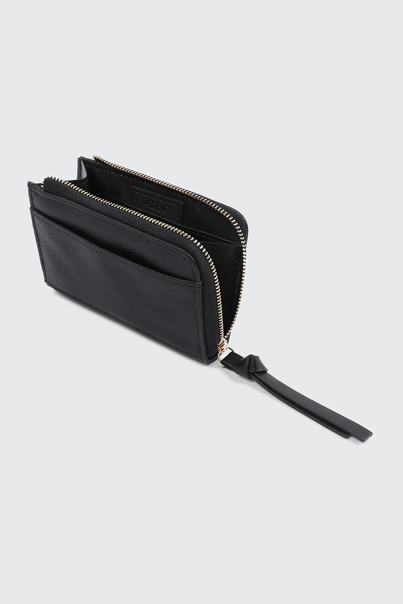 Compact Faux Leather Wallet