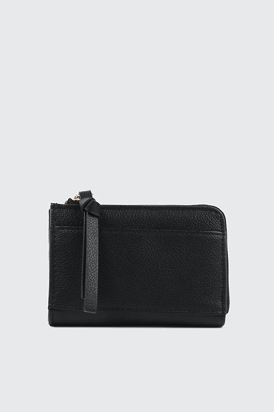 Compact Faux Leather Wallet