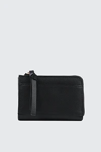 Compact Faux Leather Wallet