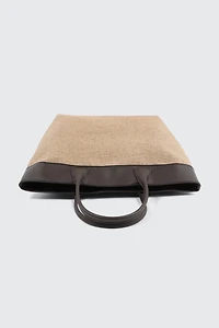Straw Effect Tote Bag