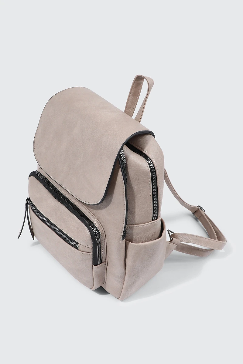 Petit sac à dos en faux cuir