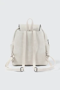 Small Faux Leather Backpack