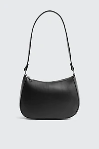 Faux Leather Shoulder Bag