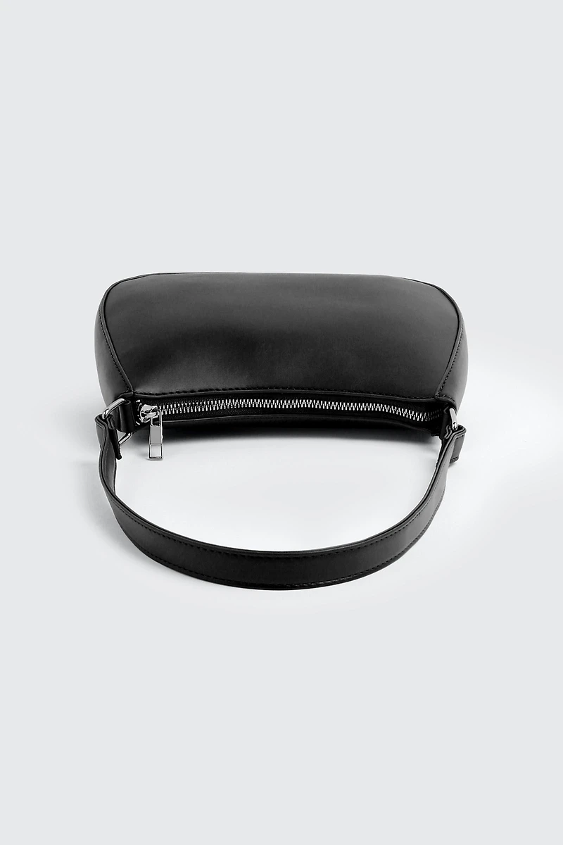 Faux Leather Shoulder Bag