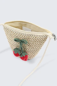 Mini sac bandoulière en crochet