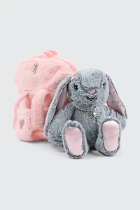 Mini sac à dos avec peluche amovible
