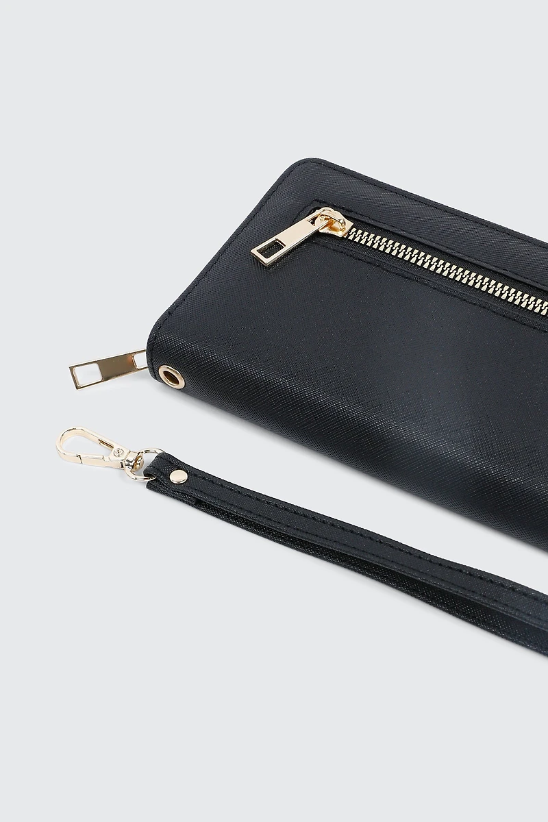 Rectangular Zip Around Wallet