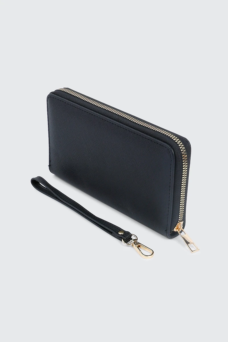 Rectangular Zip Around Wallet