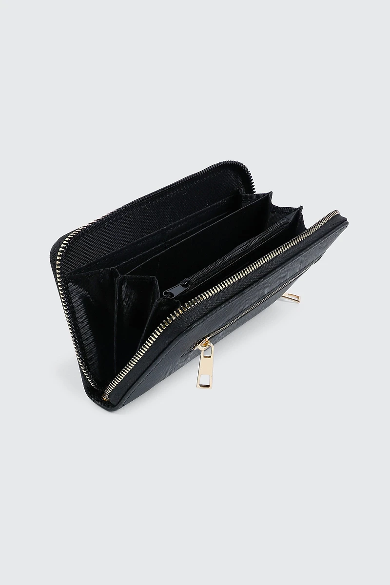 Rectangular Zip Around Wallet