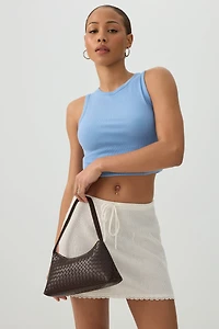 Woven Structured Handbag