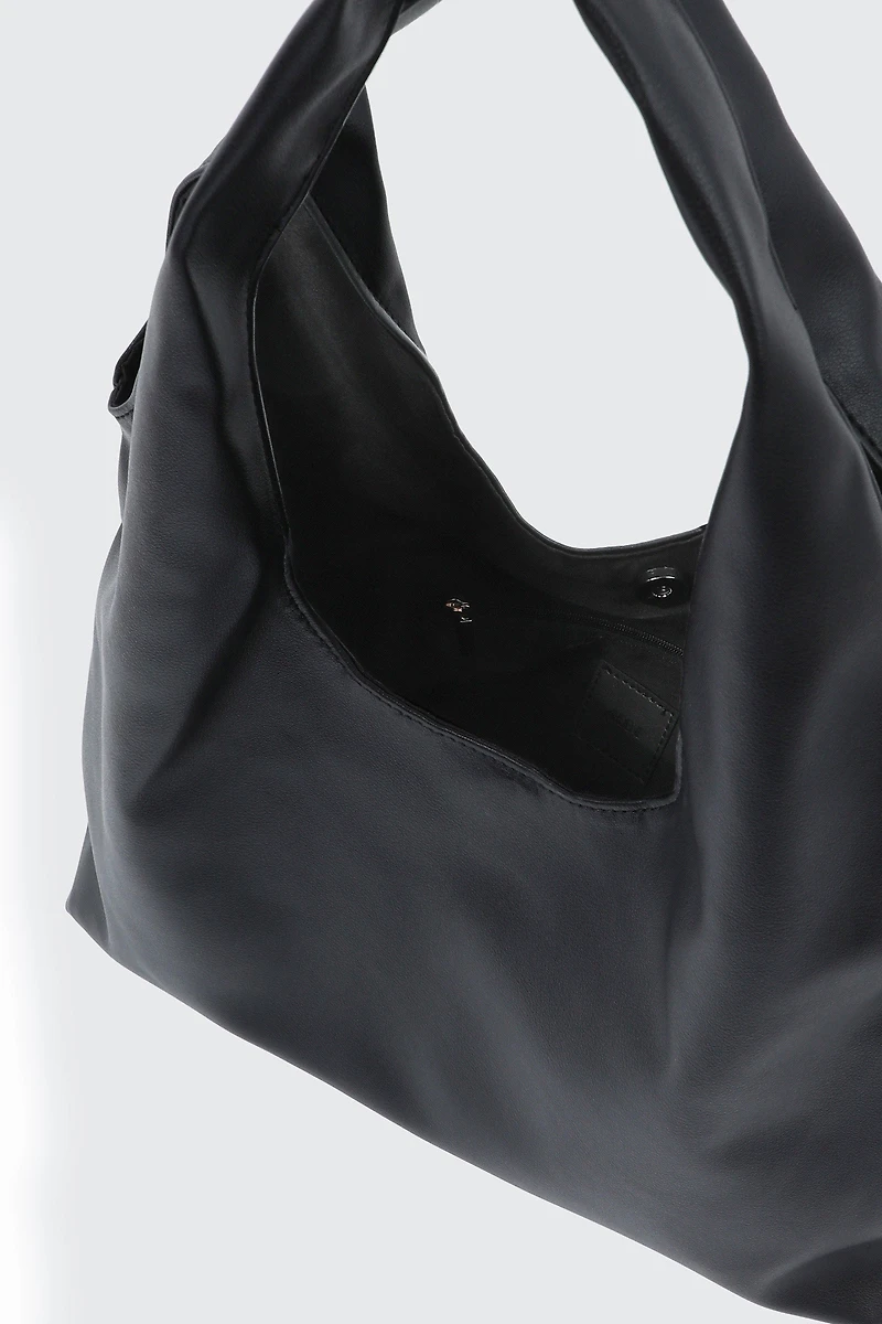 Large Twisted Handle Shoulder Bag