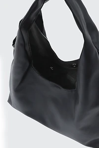 Large Twisted Handle Shoulder Bag