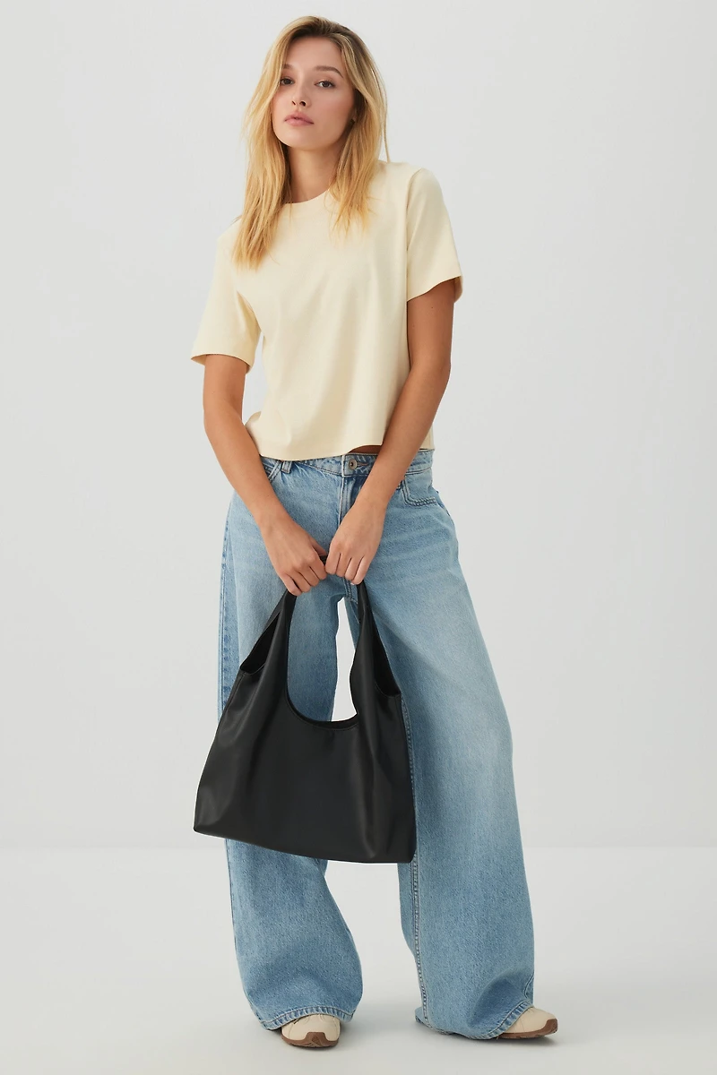 Large Twisted Handle Shoulder Bag