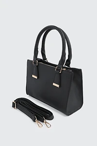 Faux leather Small Structured Handbag